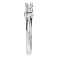 RI-5390 White Gold Ring UNSET - Side View
