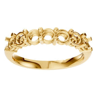 RI-5390 Yellow Gold Ring UNSET - Front View