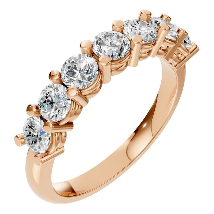 Seven Stone Ring Mounting - Round 3.3mm