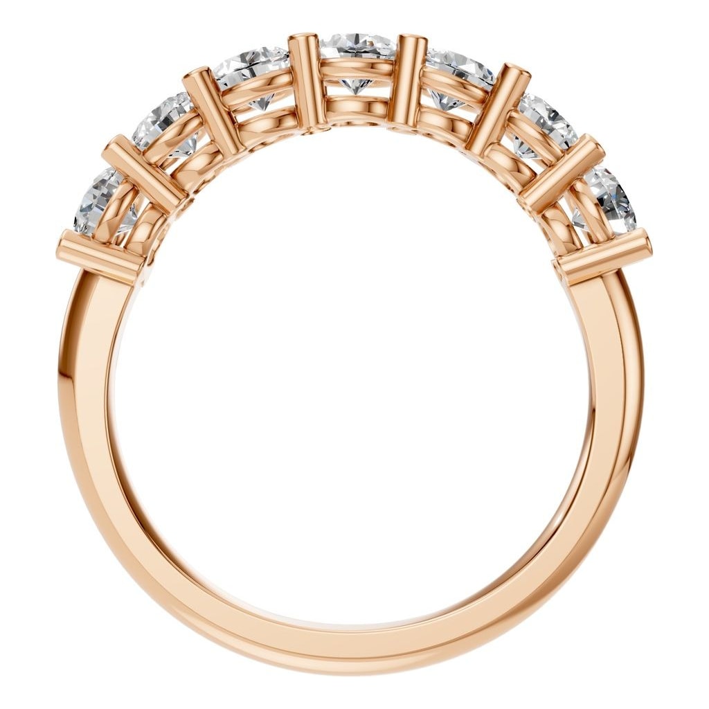 RI-5390 Rose Gold Ring SET - Top View
