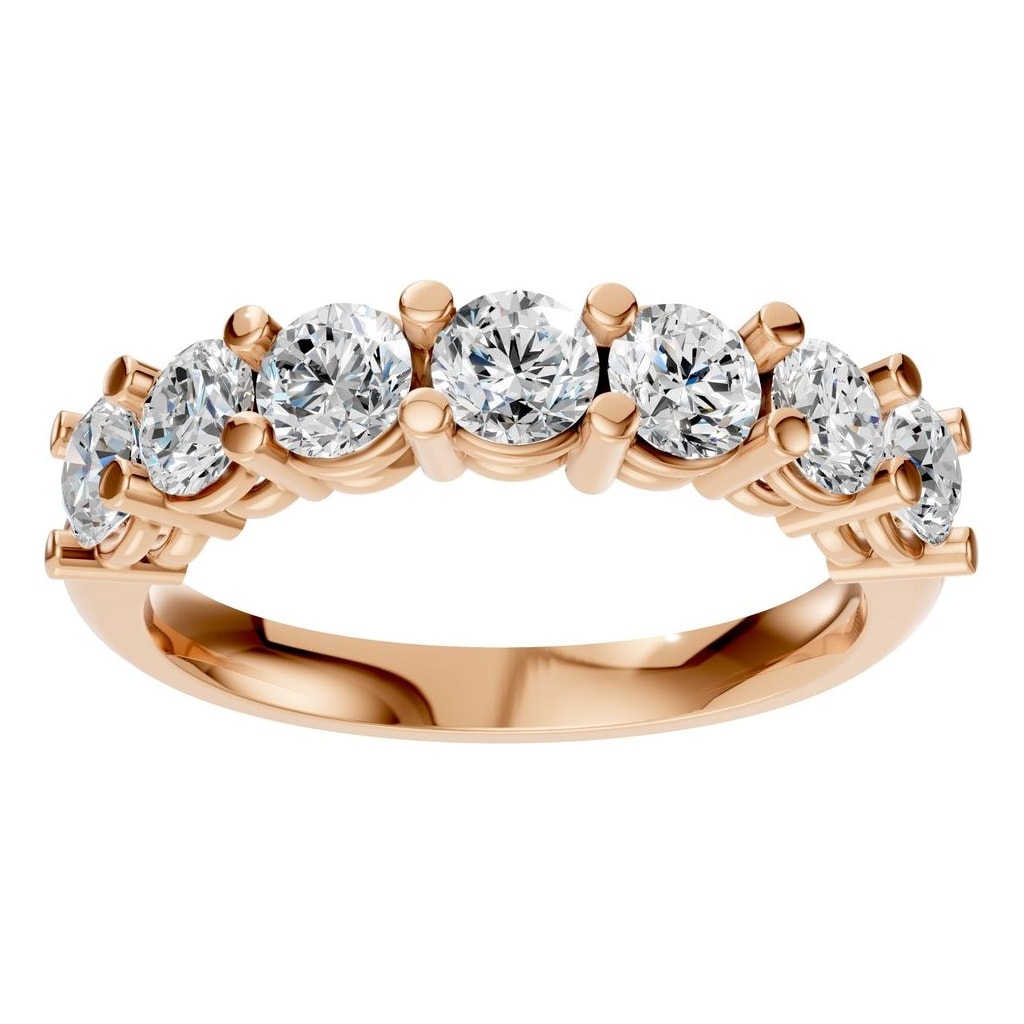 RI-5390 Rose Gold Ring SET - Front View