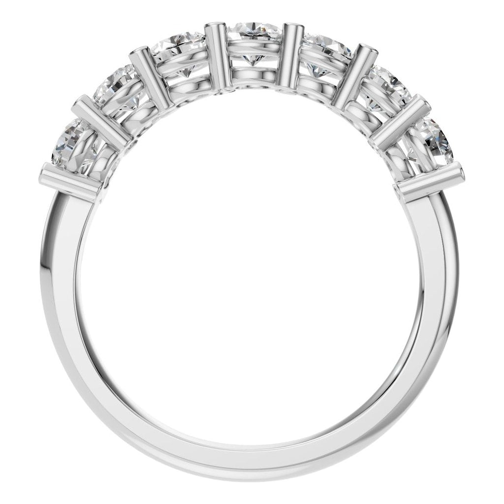 RI-5390 White Gold Ring SET - Top View