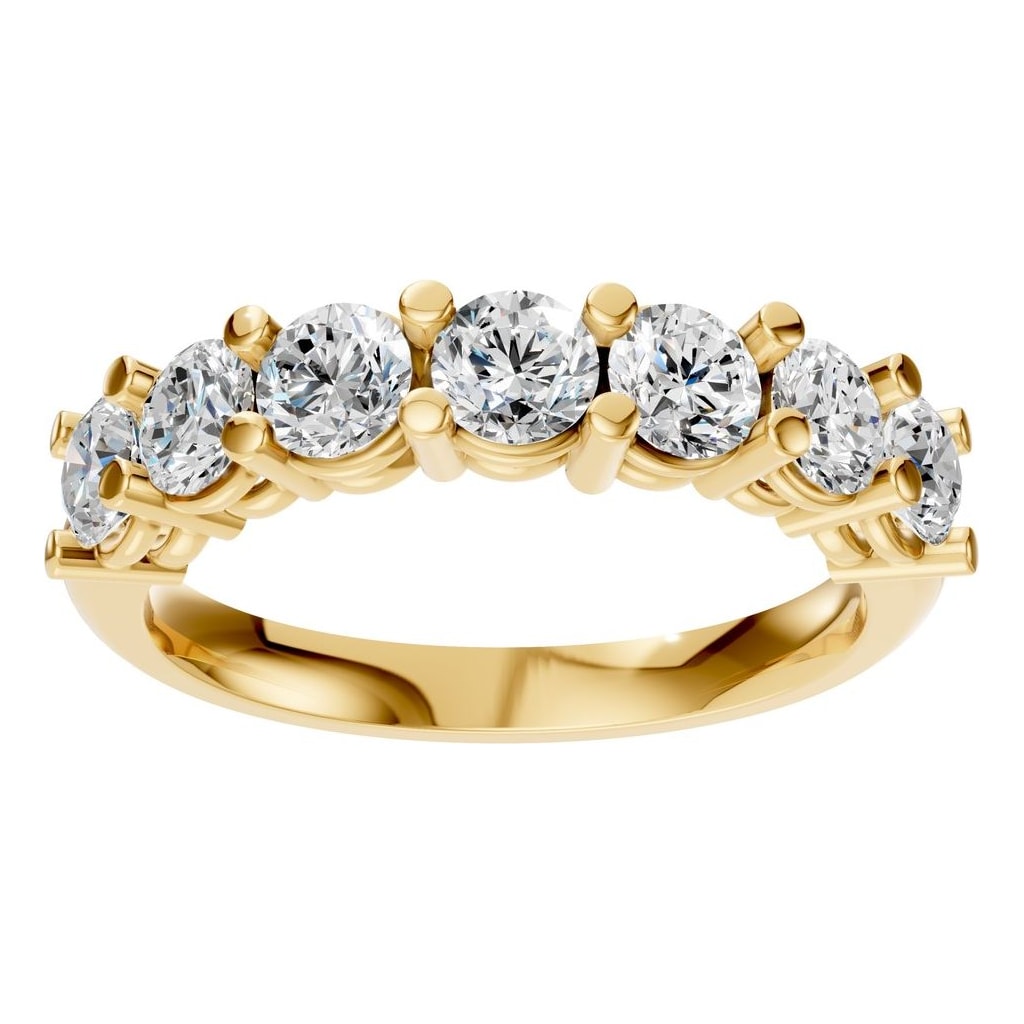 RI-5390 Yellow Gold Ring SET - Front View