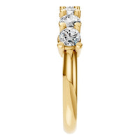 RI-5390 Yellow Gold Ring SET - Side View