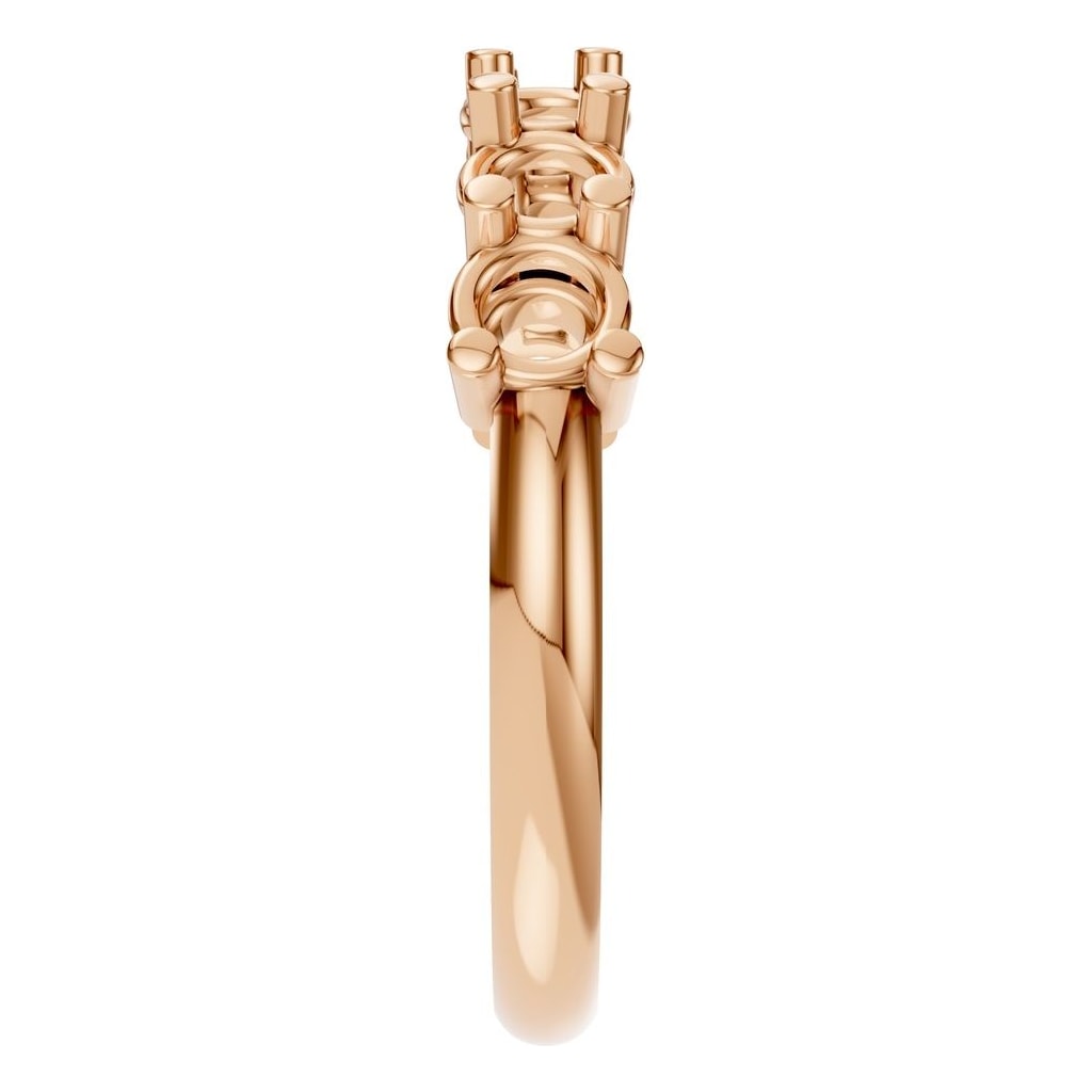 RI-5390 Rose Gold Ring UNSET - Side View
