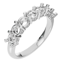RI-5390 White Gold Ring UNSET - Main View