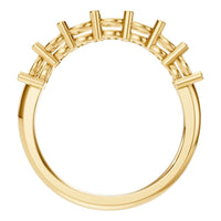 RI-5390 Yellow Gold Ring UNSET - Top View