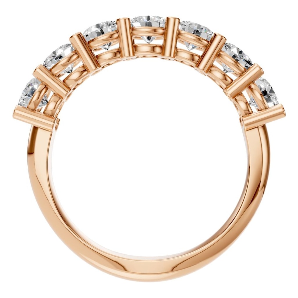 RI-5390 Rose Gold Ring SET - Top View