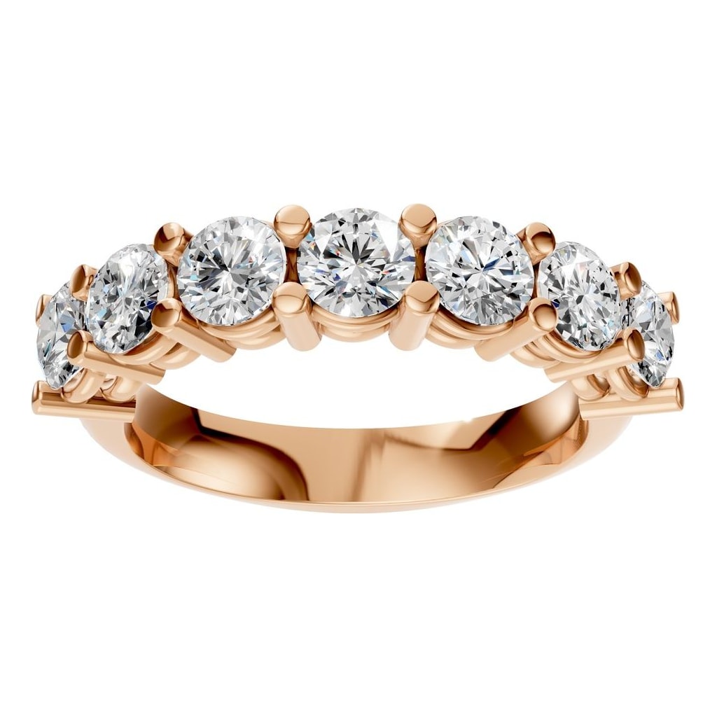 RI-5390 Rose Gold Ring SET - Front View