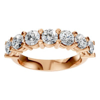 RI-5390 Rose Gold Ring SET - Front View