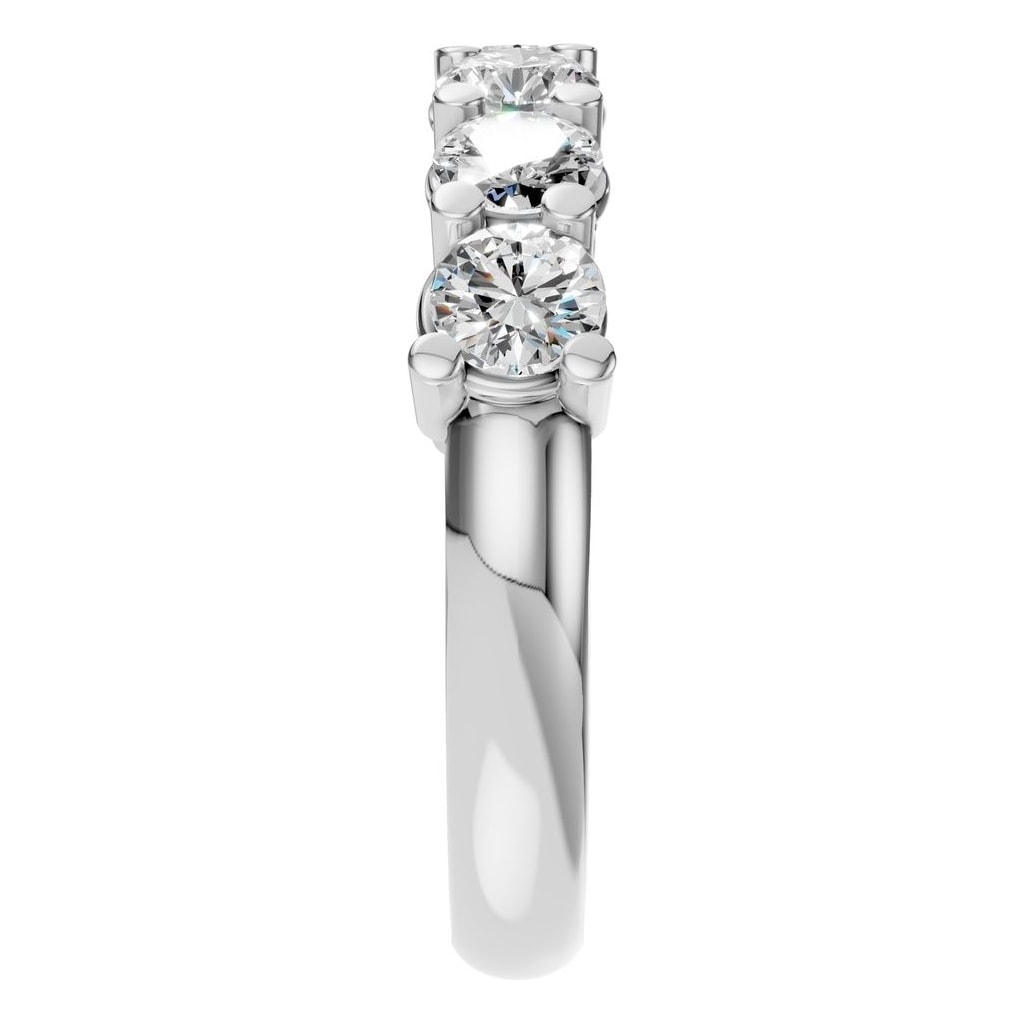 RI-5390 White Gold Ring SET - Side View