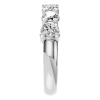 RI-5390 White Gold Ring SET - Side View
