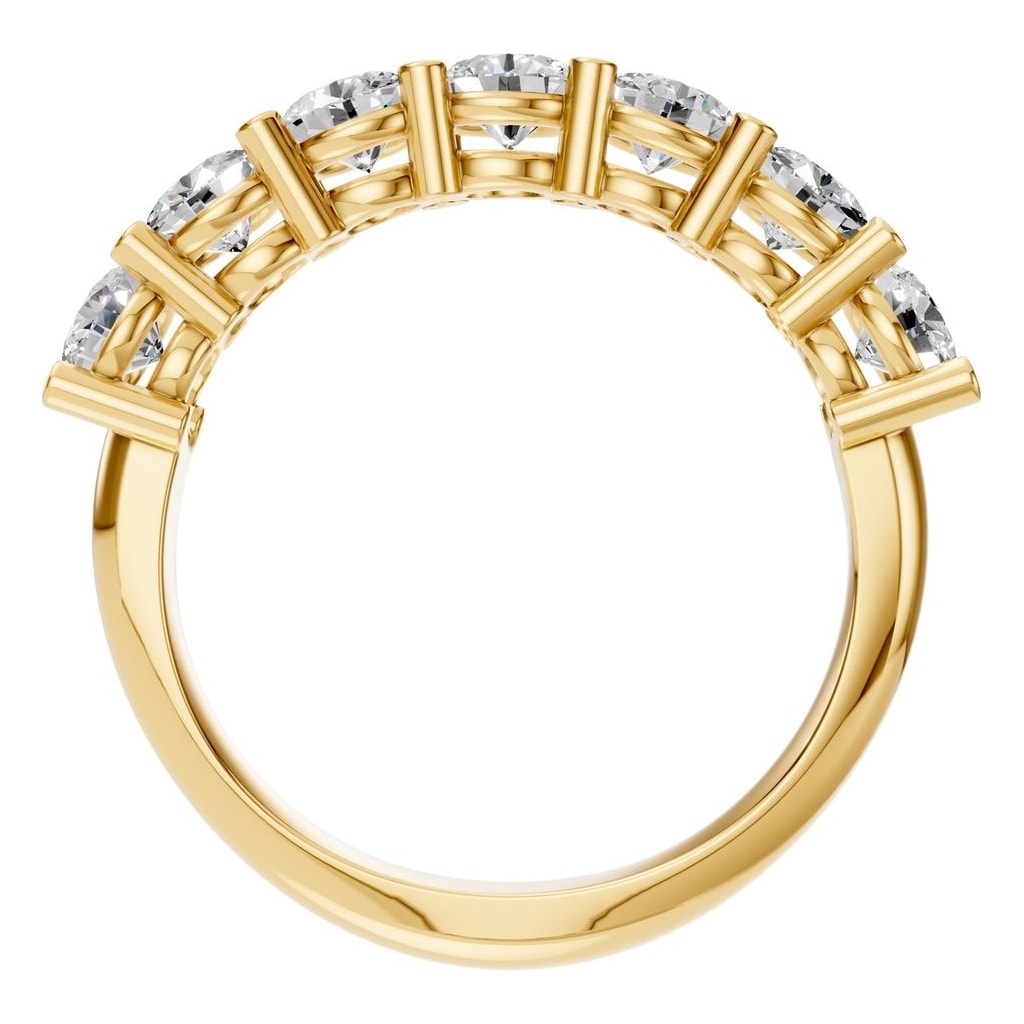 RI-5390 Yellow Gold Ring SET - Top View