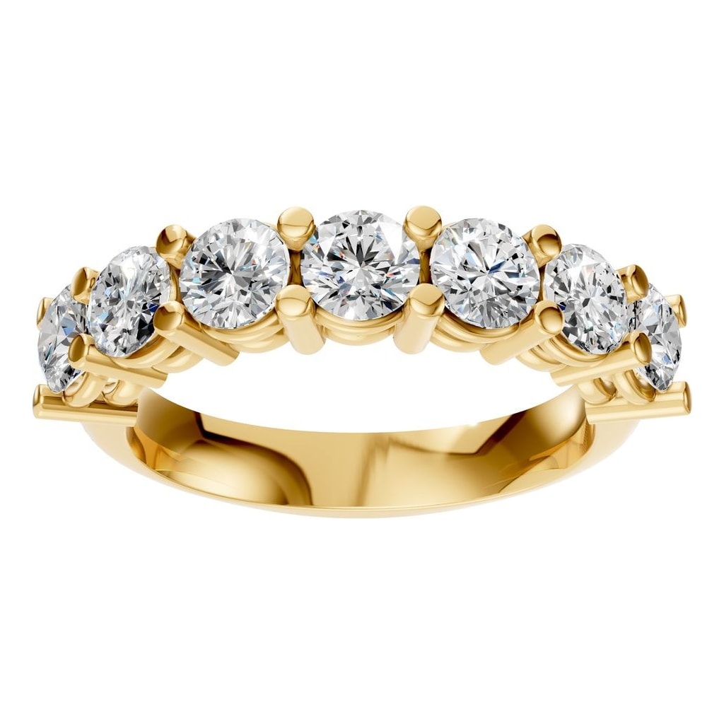 RI-5390 Yellow Gold Ring SET - Front View