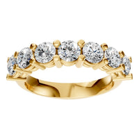 RI-5390 Yellow Gold Ring SET - Front View