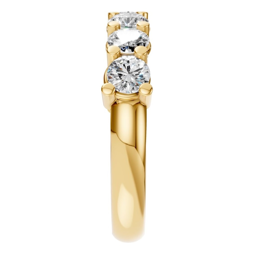 RI-5390 Yellow Gold Ring SET - Side View