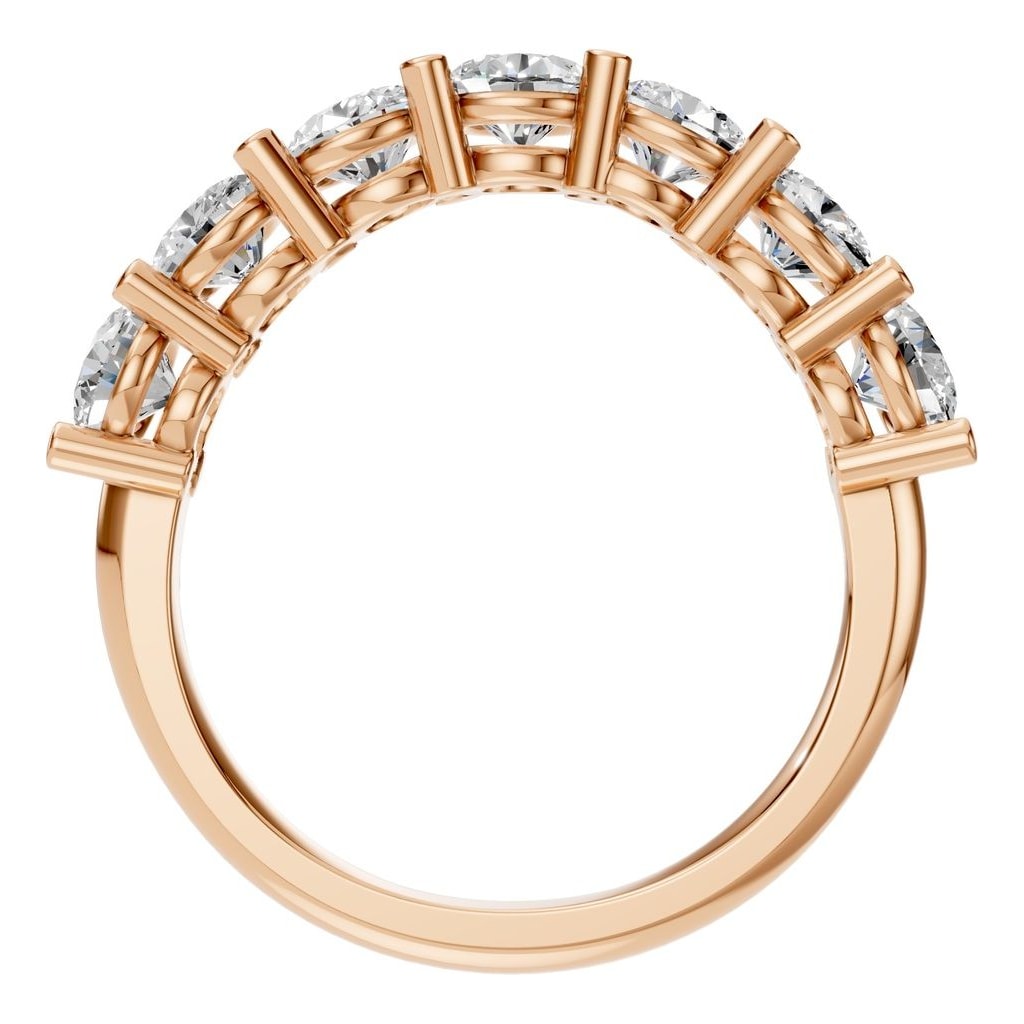 RI-5390 Rose Gold Ring SET - Top View