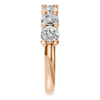 RI-5390 Rose Gold Ring SET - Side View