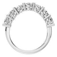 RI-5390 White Gold Ring SET - Top View