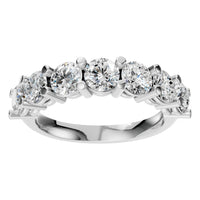 RI-5390 White Gold Ring SET - Front View