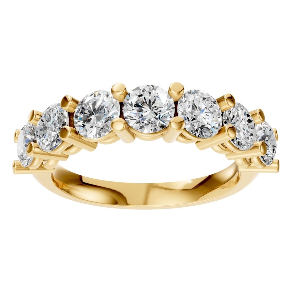 RI-5390 Yellow Gold Ring SET - Front View