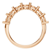 RI-5390 Rose Gold Ring UNSET - Top View
