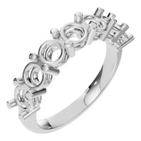 RI-5390 White Gold Ring UNSET - Main View