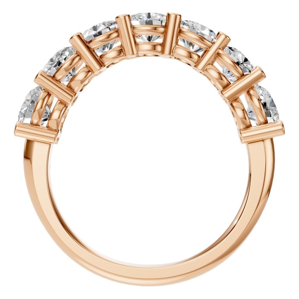 RI-5390 Rose Gold Ring SET - Top View