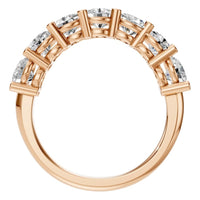 RI-5390 Rose Gold Ring SET - Top View