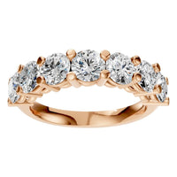 RI-5390 Rose Gold Ring SET - Front View