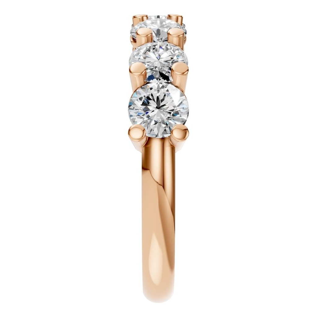 RI-5390 Rose Gold Ring SET - Side View