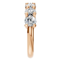 RI-5390 Rose Gold Ring SET - Side View