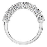 RI-5390 White Gold Ring SET - Top View
