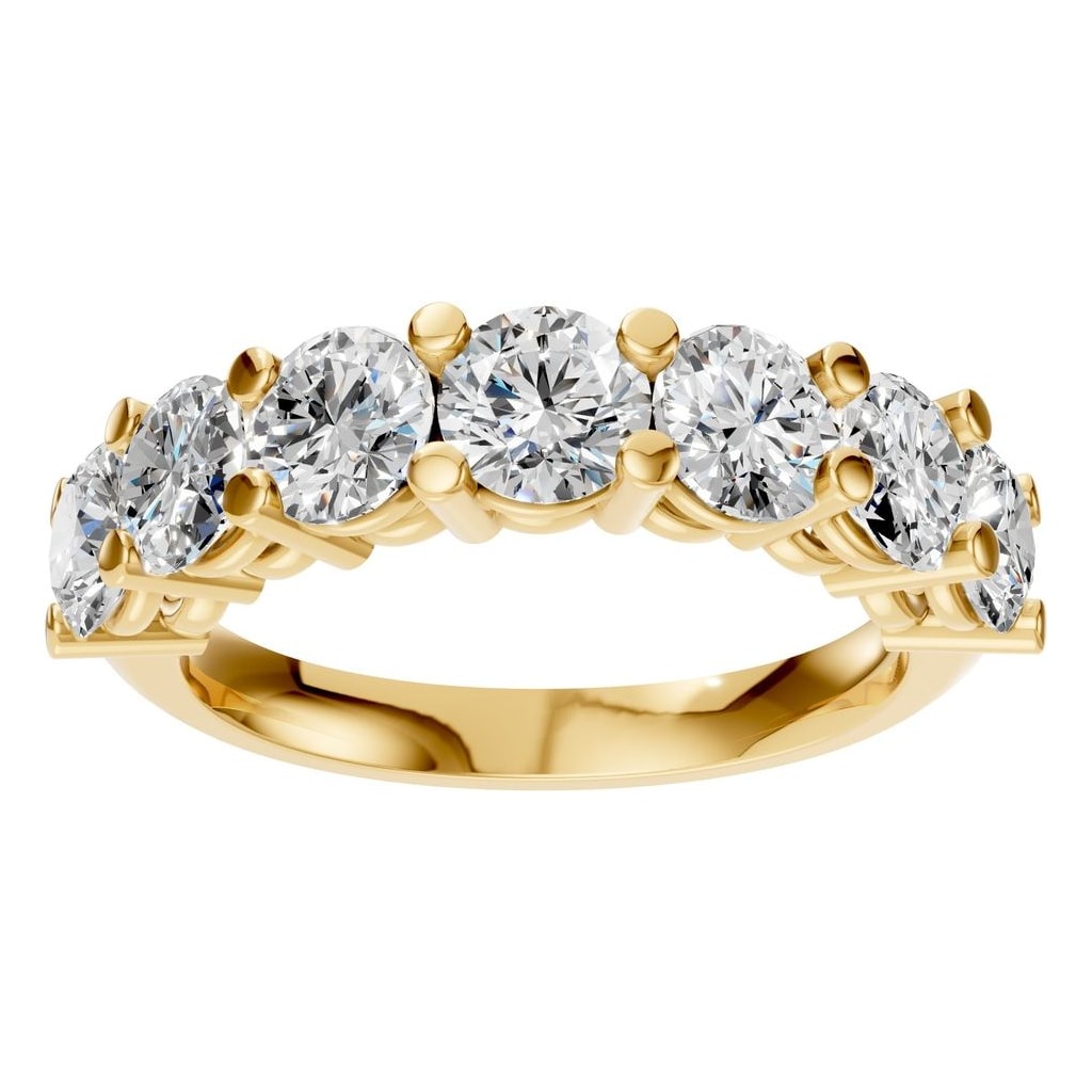 RI-5390 Yellow Gold Ring SET - Front View