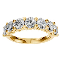 RI-5390 Yellow Gold Ring SET - Front View