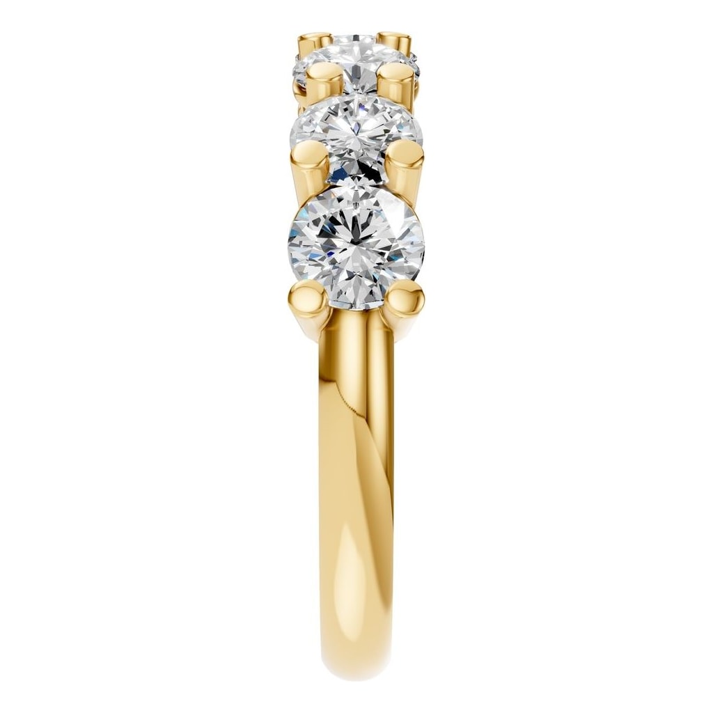 RI-5390 Yellow Gold Ring SET - Side View