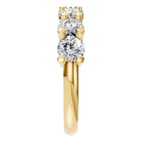 RI-5390 Yellow Gold Ring SET - Side View