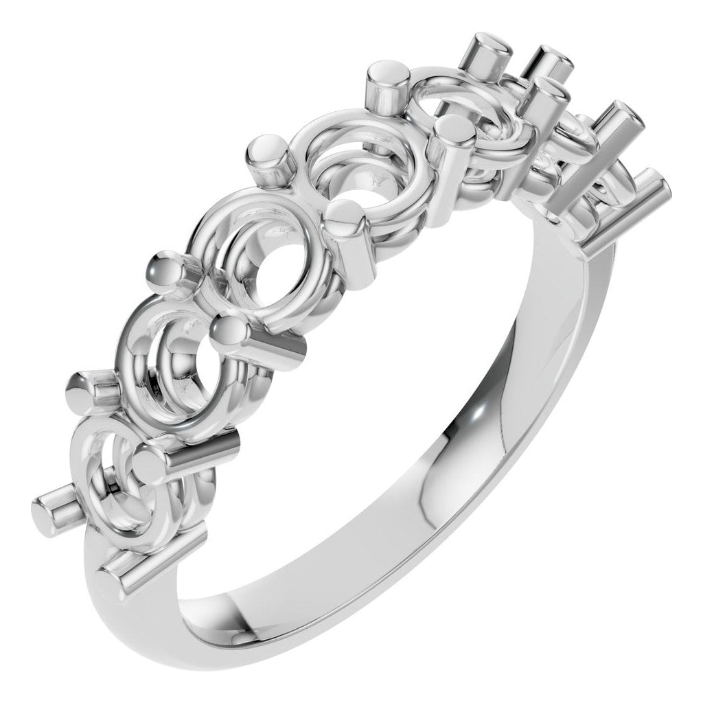 RI-5390 White Gold Ring UNSET - Main View