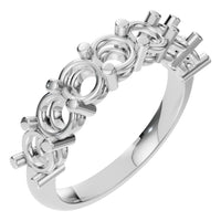 RI-5390 White Gold Ring UNSET - Main View