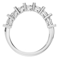 RI-5390 White Gold Ring UNSET - Top View