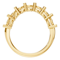 RI-5390 Yellow Gold Ring UNSET - Top View
