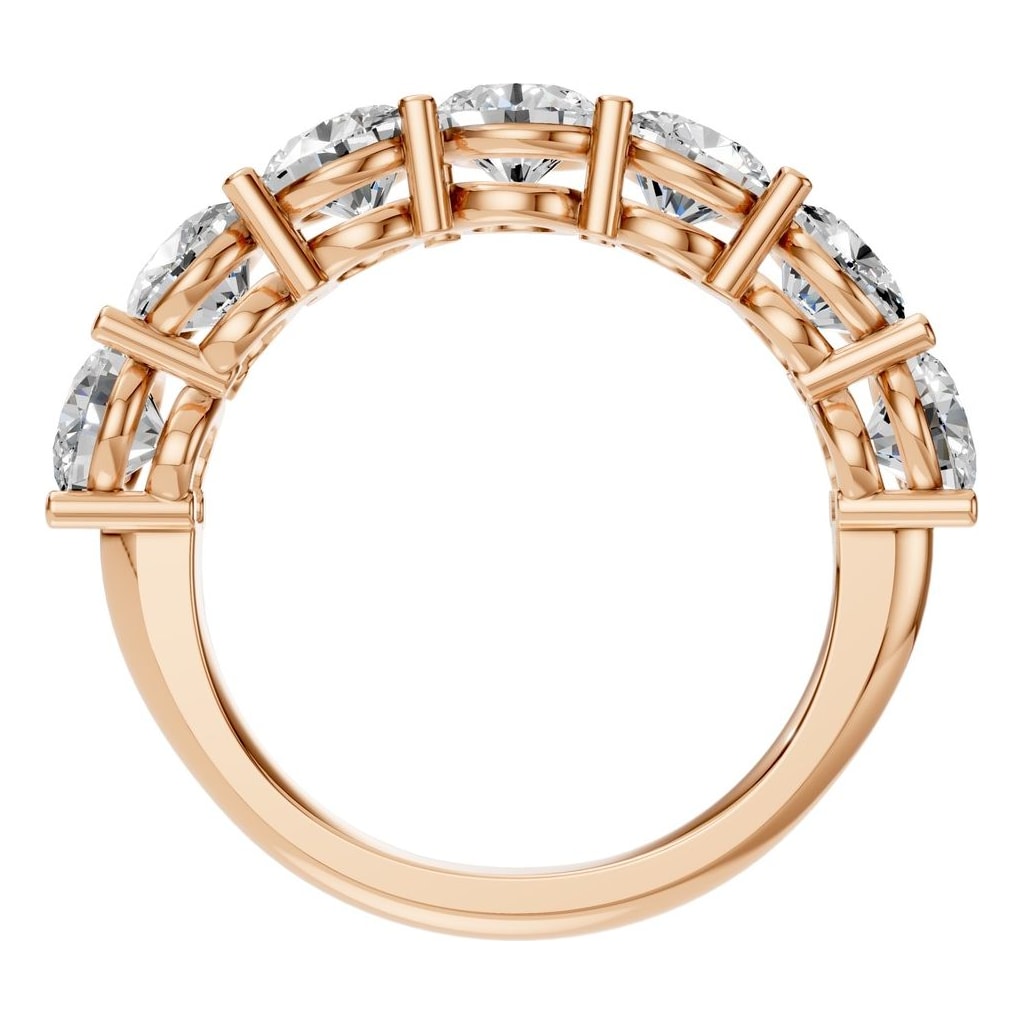 RI-5390 Rose Gold Ring SET - Top View