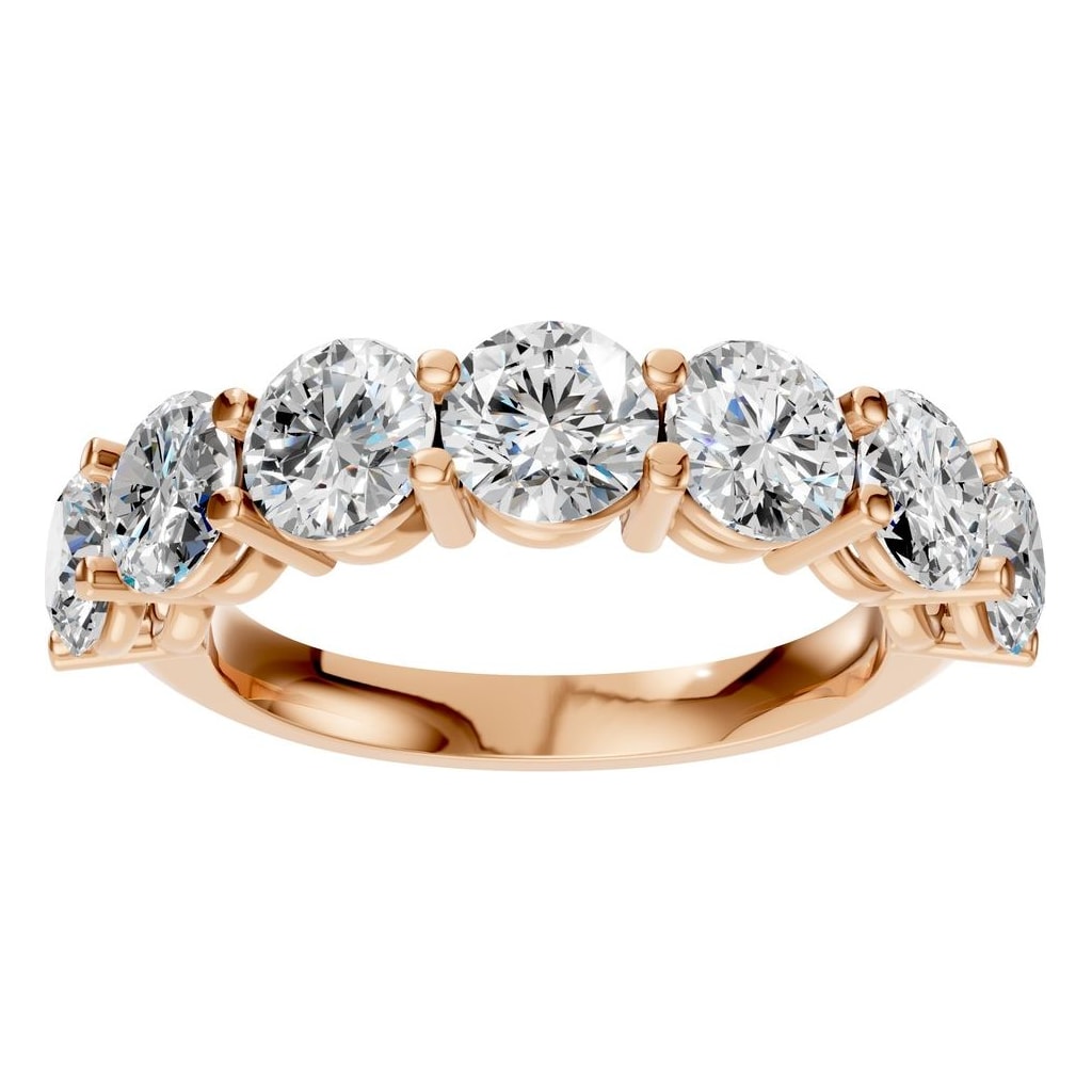 RI-5390 Rose Gold Ring SET - Front View