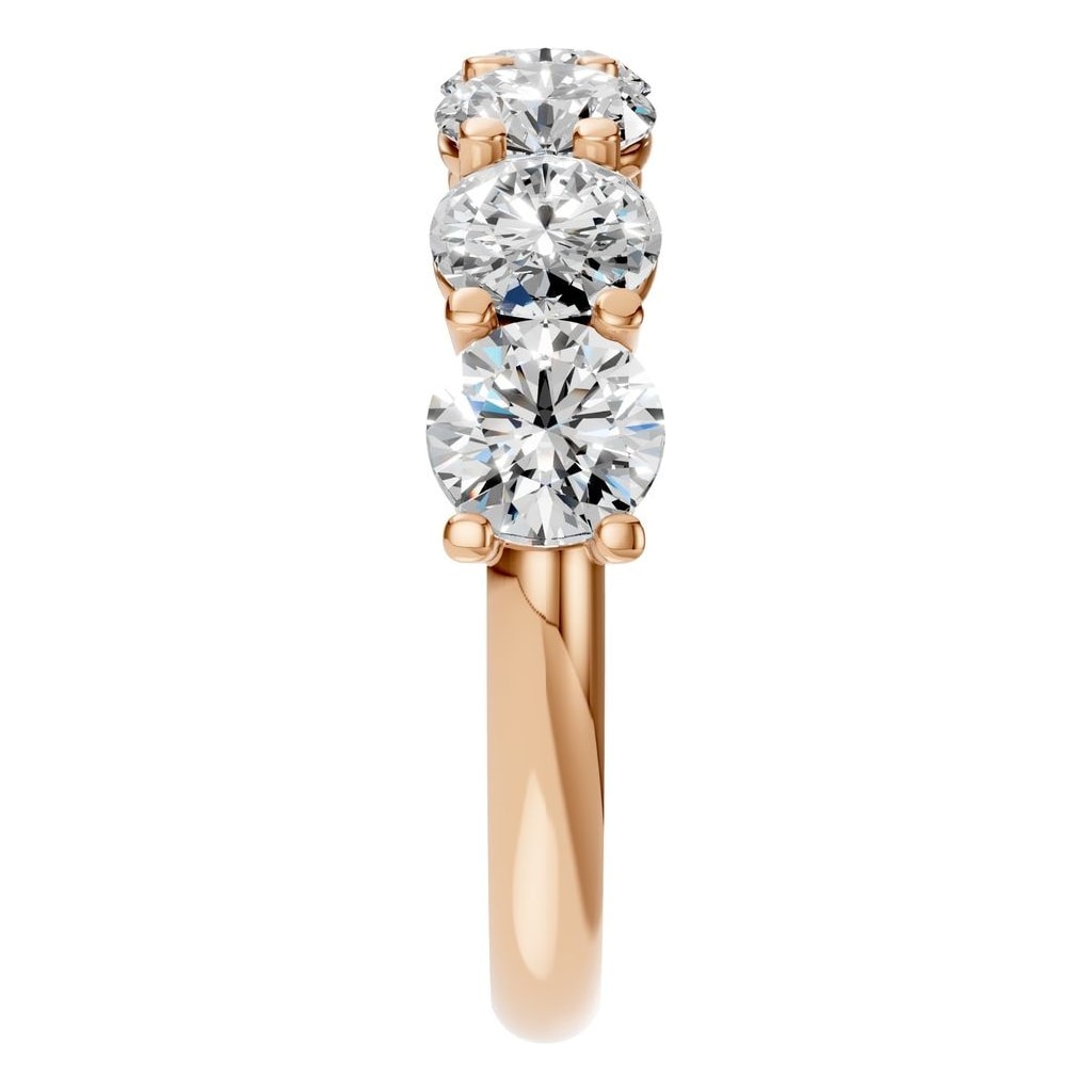RI-5390 Rose Gold Ring SET - Side View
