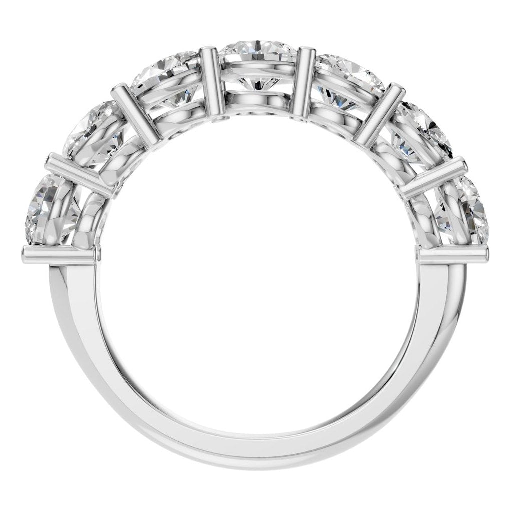 RI-5390 White Gold Ring SET - Top View