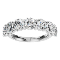 RI-5390 White Gold Ring SET - Front View