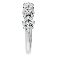 RI-5390 White Gold Ring SET - Side View
