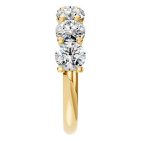 RI-5390 Yellow Gold Ring SET - Side View