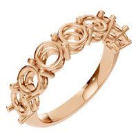 RI-5390 Rose Gold Ring UNSET - Main View