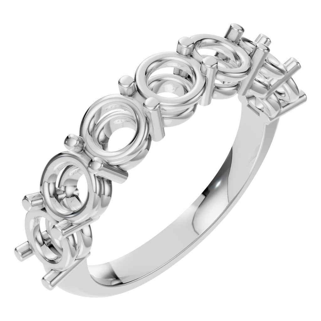 RI-5390 White Gold Ring UNSET - Main View